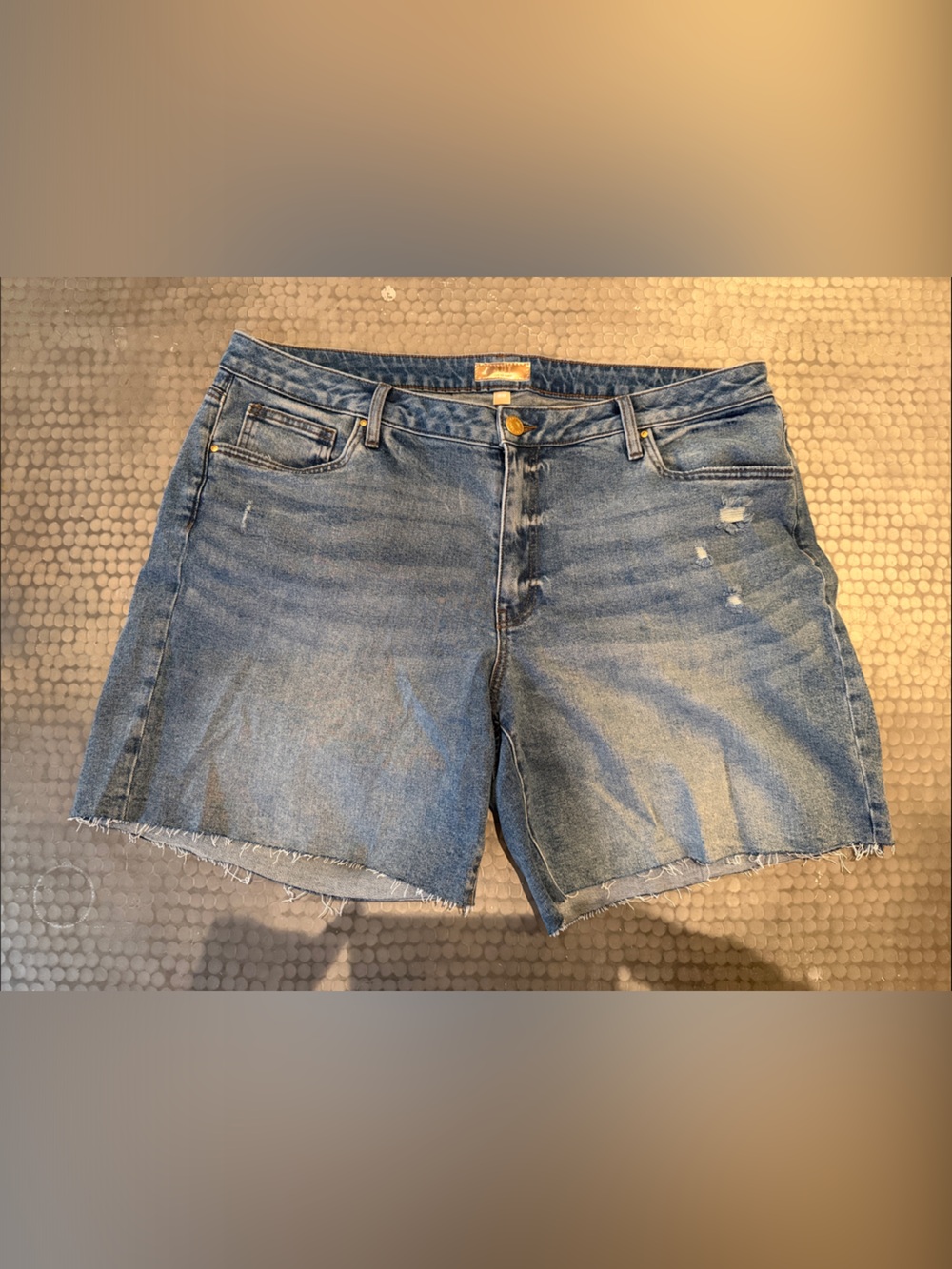 Kut from the Kloth Blue Denim Cutoff Shorts